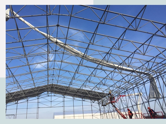 Шатровые ангары от 622 руб. в Кирове и Калужской области