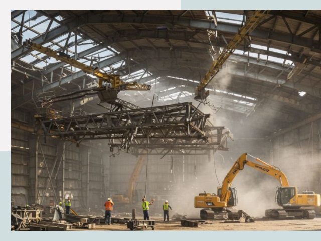 Демонтаж ангаров в Кирове от 622 руб. за м²