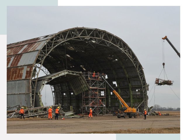 Демонтаж ангаров в Кирове